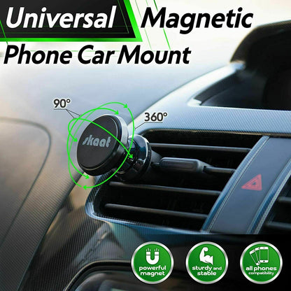 2x 360 Magnetic Car Mount Holder Air Vent Stand Universal For Mobile Cell Phone