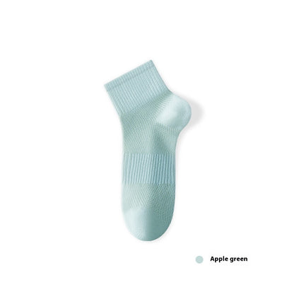 Pure Cotton Summer Antibacterial Breathable Mid-calf Socks Tight