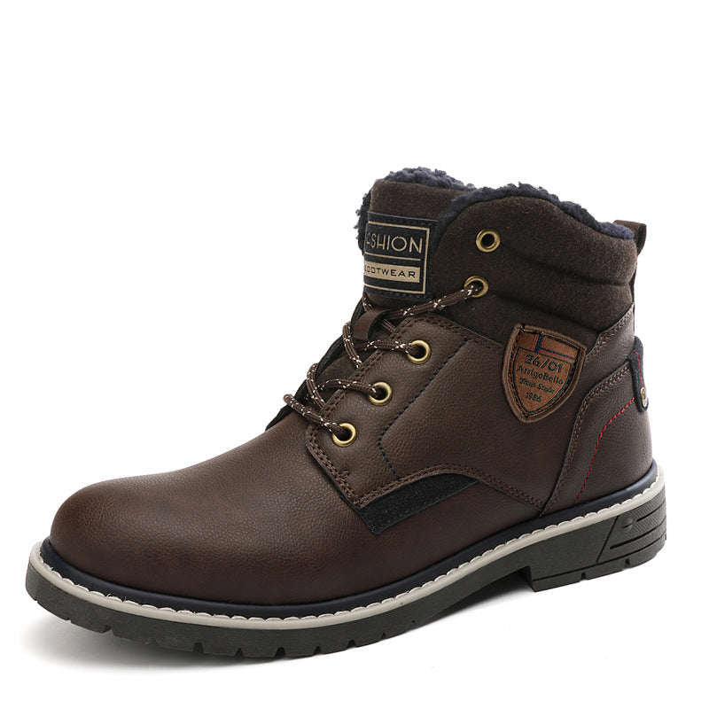 Slippery Cotton Boots Boys College Mid-tube Boots