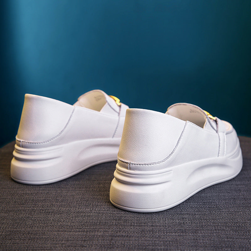 Thick-soled Heightened Slip-on Shoes