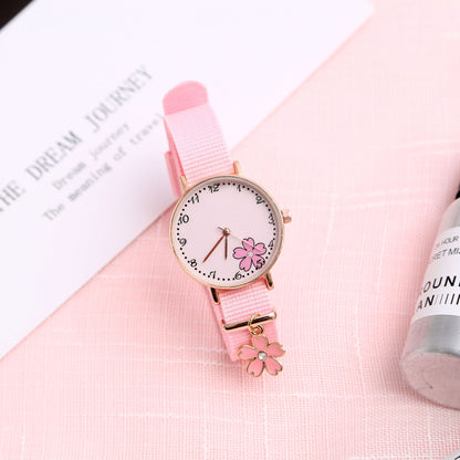 Girl Heart Watch Girl Cute Pendant Macaron Female Watch Ins Student Pendant Watch