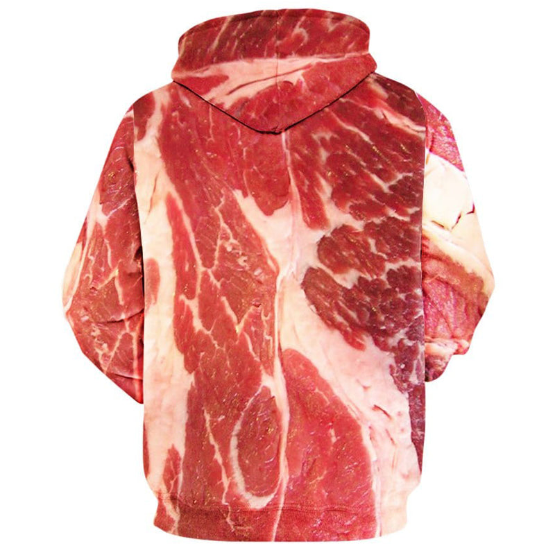 Funny Beef Meat 3d Sweatshirt Simulation Bacon Pullover Casual Tracksuit Outwear