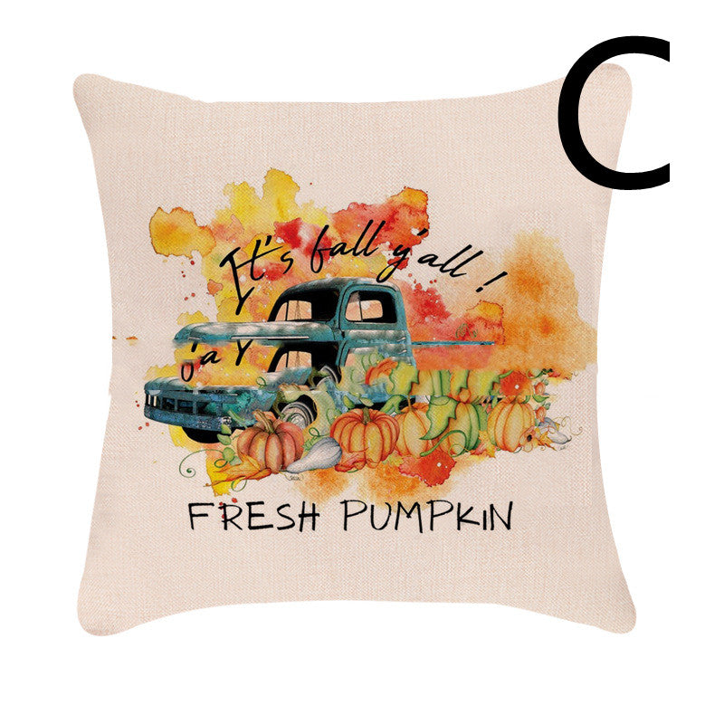 Halloween Pumpkin Series Pillowcase Car Sofa Cushion Cover