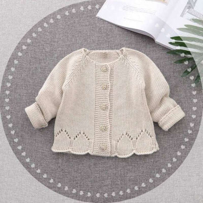 Girls Spring And Autumn Sweater Cardigan Jacket 1-3 Years Old