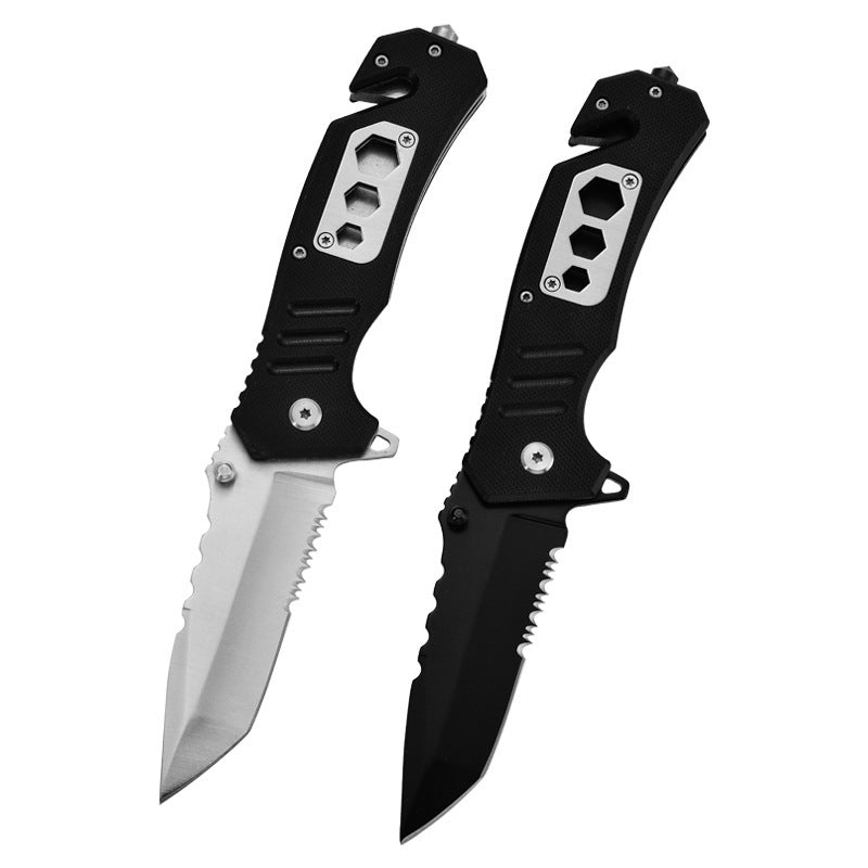 Outdoor Multifunctional Rescue Folding Knife