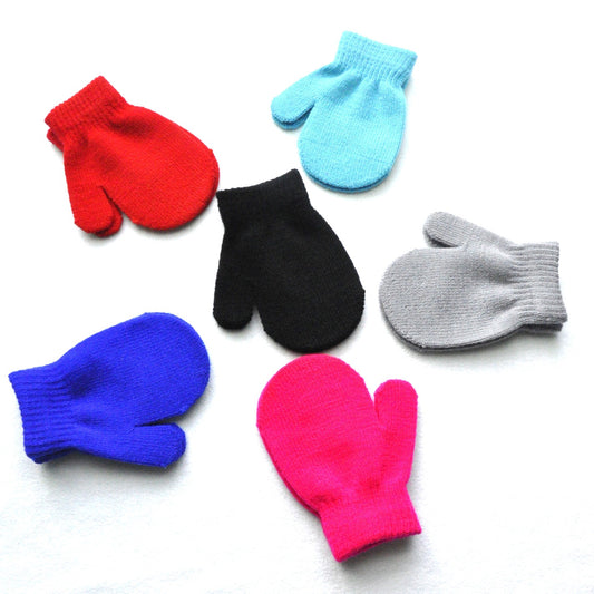 Children's Winter Warm Gloves Knitted Bag Baby Gloves