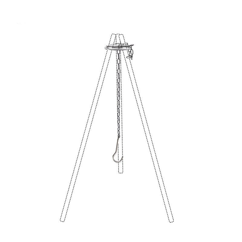 Convenient Triangle Hanging Pot Support For Outdoor Camping