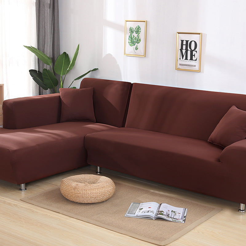 Tight Wrap Sofa Cover Elastic 2 Pieces Sofa Cover