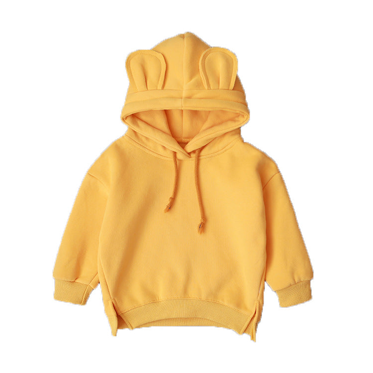 Hooded hoodie with fleece