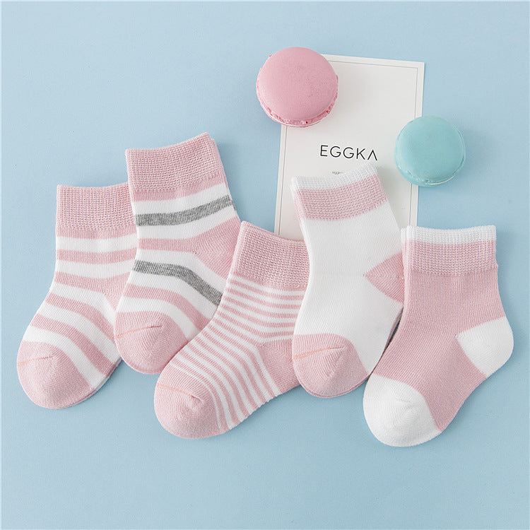 Winter cotton striped socks for children