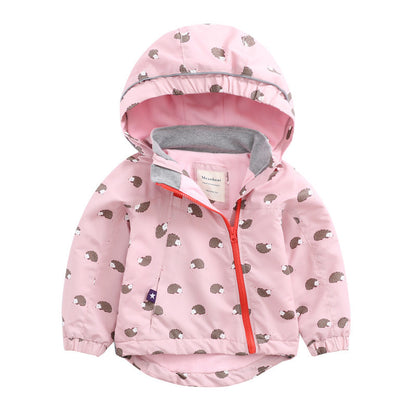 Children's hooded trench coat