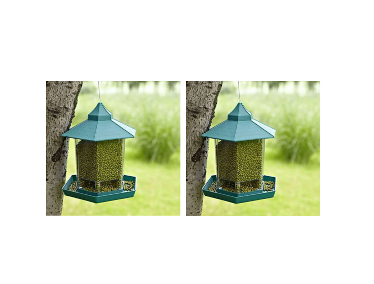 Waterproof hanging bird food box