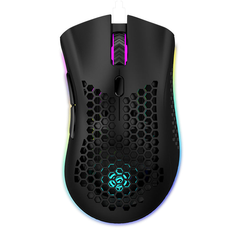 Wireless mouse game luminous RGB electric charging mouse