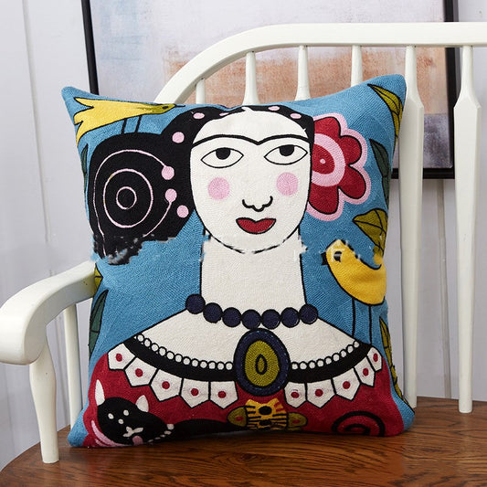 Wool Embroidered Fashion National Characteristic Cushion