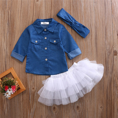 Three-piece girl tutu skirt