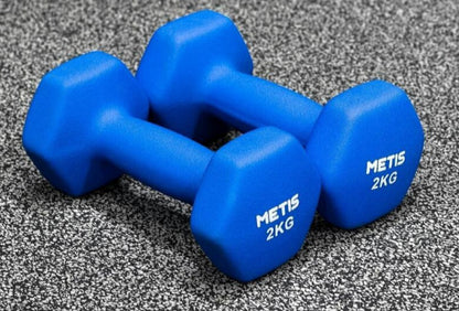 Color Sports Environmental Protection Dip Plastic Small Yiling Hexagonal Household Dumbbells