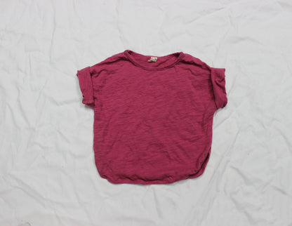 T-shirt slub cotton casual top