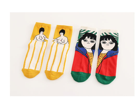 Socks cartoon series ladies home base socks in stockings summer