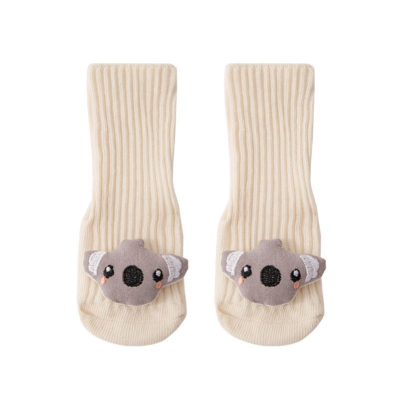 Cartoon Animal Three-Dimensional Doll Baby Floor Socks