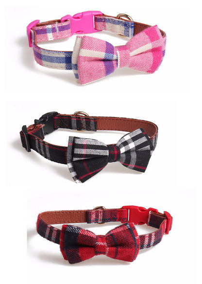 Bowknot traction collar