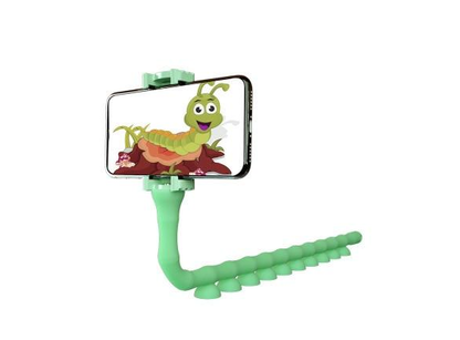 Lazy Bracket Mobile Phone Holder Worm Flexible Phone Suction Cup Stand for Home Wall Desktop Bicycle