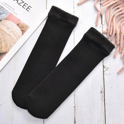 Thick candy color winter warm socks