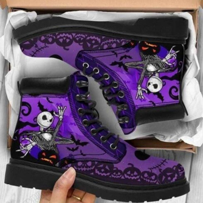 Women's Digital Printed High-Top Martin Boots