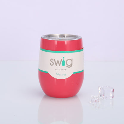 Swig Eggshell Cup 12oz Stainless Steel Wine Mug