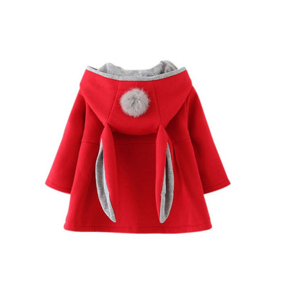 Girl's hooded coat