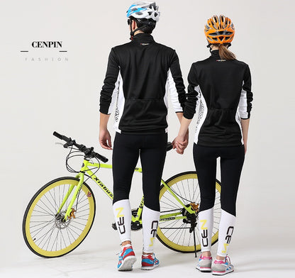 Spring and autumn bicycle Jersey long-sleeved suit men and women models mountain bike team version of clothes autumn and winter coat