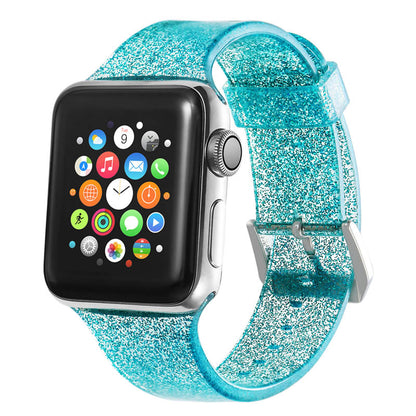 Smart watch strap silicone glitter strap