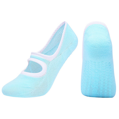 Open-back non-slip gym indoor floor socks