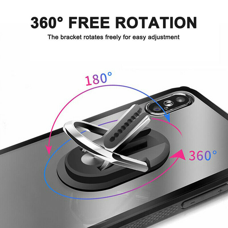 Universal Multipurpose Mobile Phone Holder Car Air Vent Grip Mount Stand Rotation Finger Ring Holder Bracket