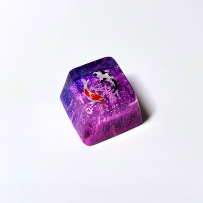 Koi resin mechanical keyboard keycap