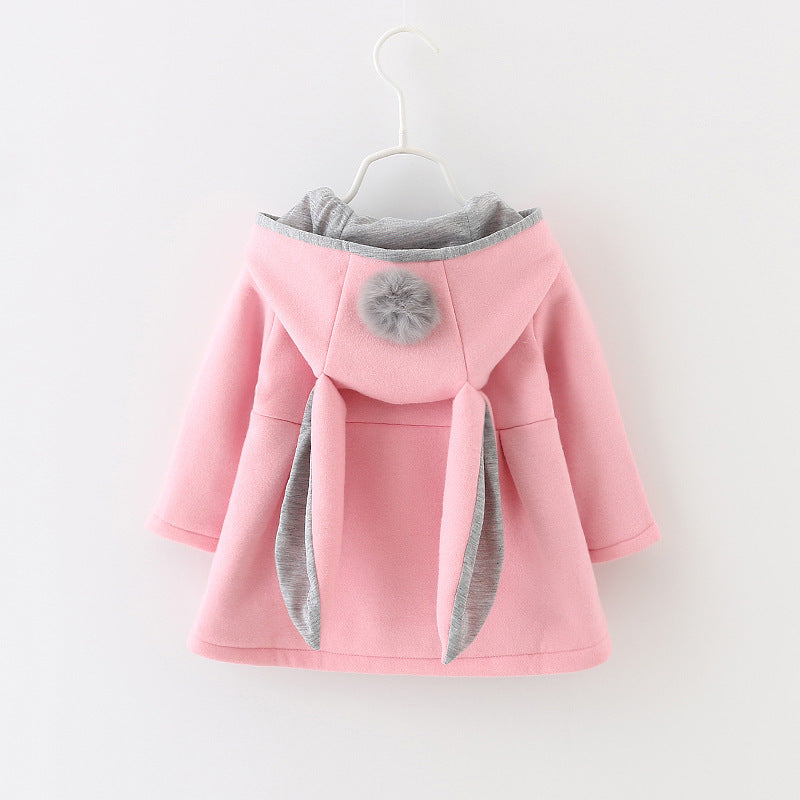 Girl's hooded coat