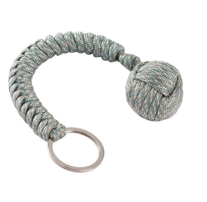 Outdoor Seven Core Umbrella Rope Climbing Survival Key Chain Hanging Hand-woven Round Steel Ball