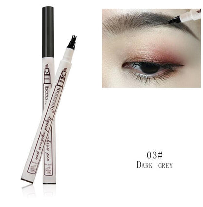 Three - or four-headed eyebrow pencils are waterproof and long-lasting