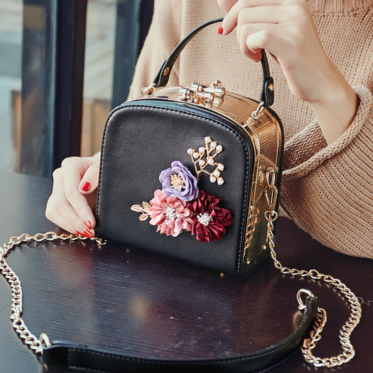 Women's handbag with embroidery bag