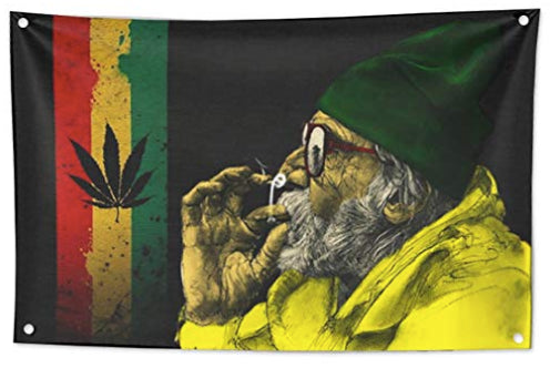 Style grass cannabis leaf decorative tapestry