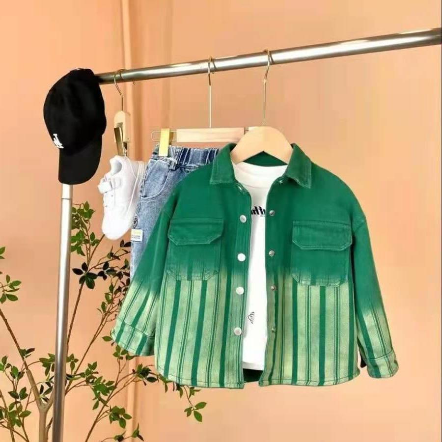 Fashionable And Personalized Boy's Spring Denim Jacket