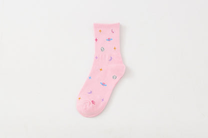 Cosmic starry female socks