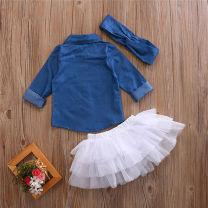 Three-piece girl tutu skirt