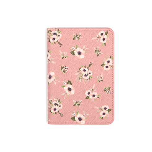 Korea cute animal and plant travel passport holder short passport set multi-function travel document package