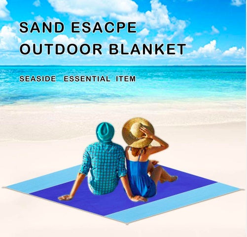 Sand Free Beach Mat, Sand Proof Mat is Easy to Clean and Dust Prevention