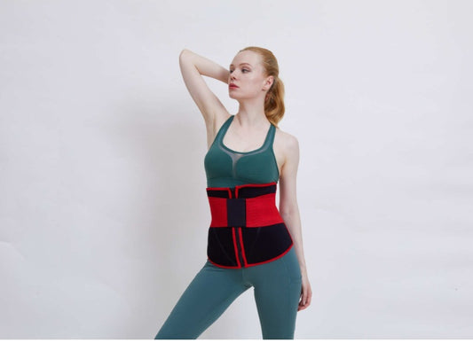 Sport double belt compression belly corset