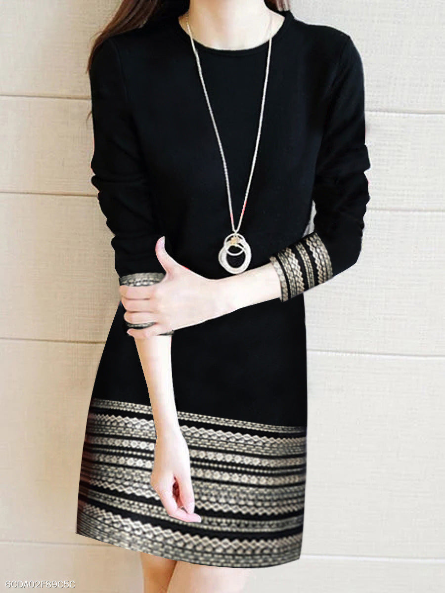 long-sleeved dress