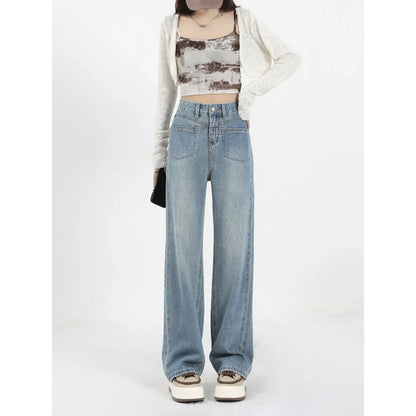 Women's High Waist Loose Jeans