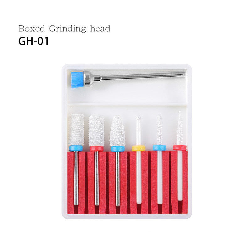 Nail ceramic tungsten steel alloy polishing head set