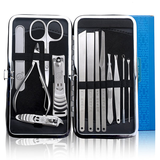Household nail clippers and pedicure knife set