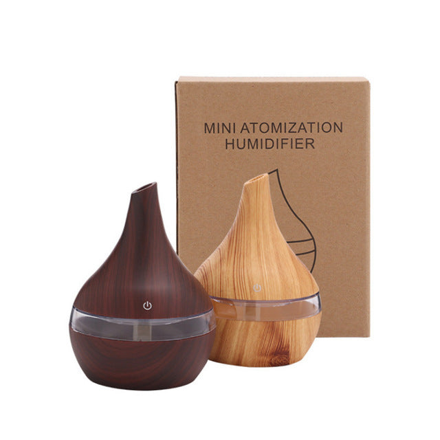 Wood grain tip humidifier air purifier